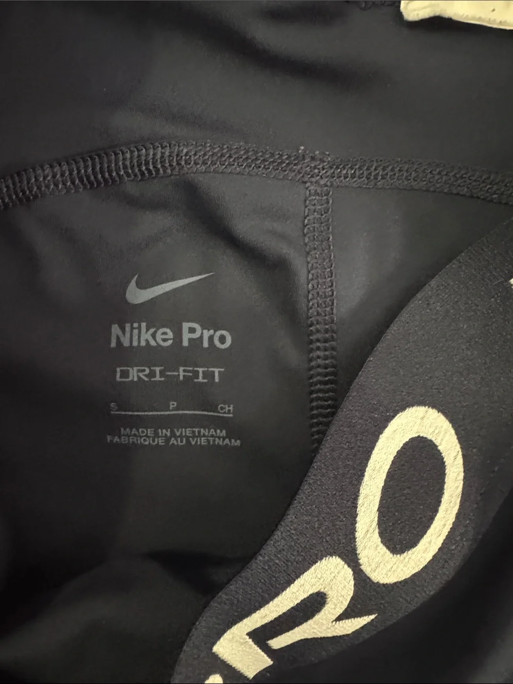 Nike Pro Navy Women's Compression Bike Shorts with White Logo